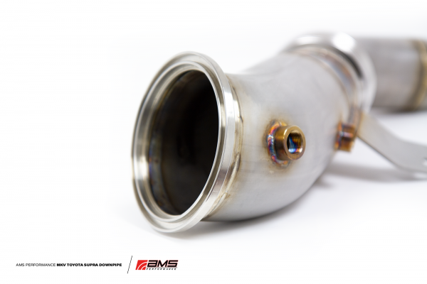 AMS Performance Street Downpipe w/ GESI Catalytic Converter Toyota Supra - Image 2