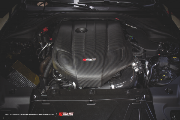 AMS Performance Carbon Fiber Engine Cover Toyota Supra - Image 2
