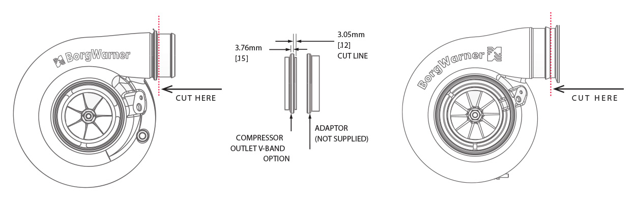 BorgWarner Compressor Outlet Elbow Diagram