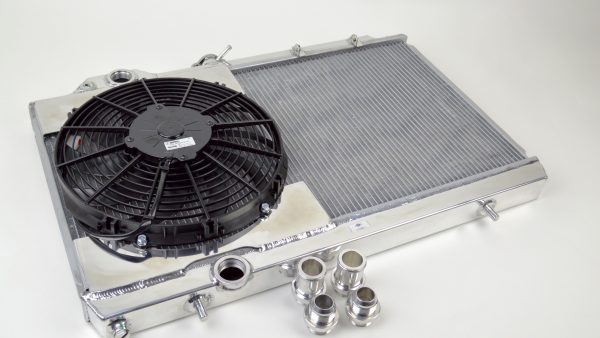 CSF Racing Full Size Slim Radiator w/ Fan Mitsubishi Evo VIII - IX