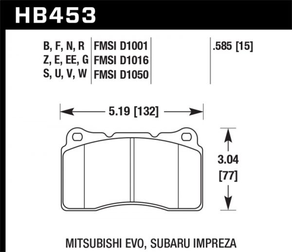 HAWK HPS 5.0 Front Brake Pads - Image 2