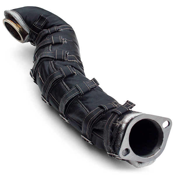 Turbomotiv FullRace Downpipe Heat Shield Mitsubishi EVO X Turbomotiv
