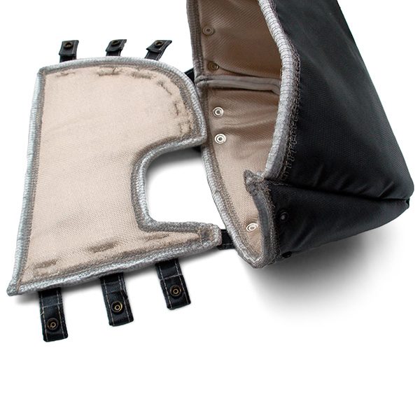 Turbomotiv Full-Race T4 IWG Turbo Manifold Heat Shield Mitsubishi EVO X - Image 4